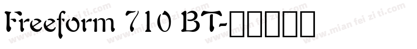 Freeform 710 BT字体转换
